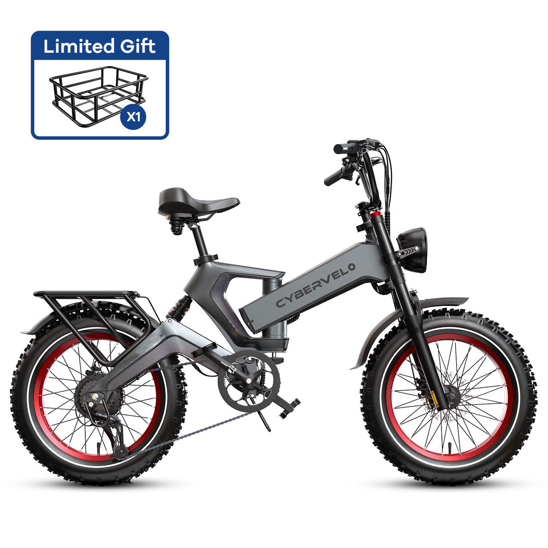 EK6 Adult Folding Electric Bike, Free Shipping! (Buy now and get two batteries free)