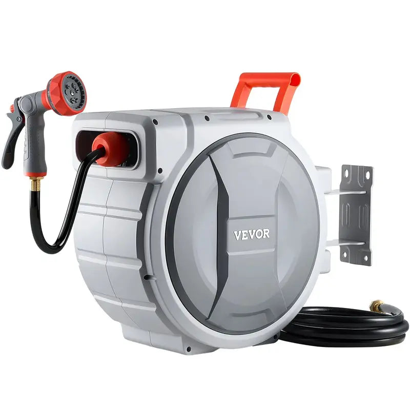 Retractable garden hose reel