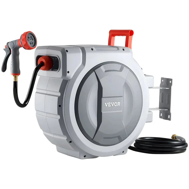 Retractable garden hose reel