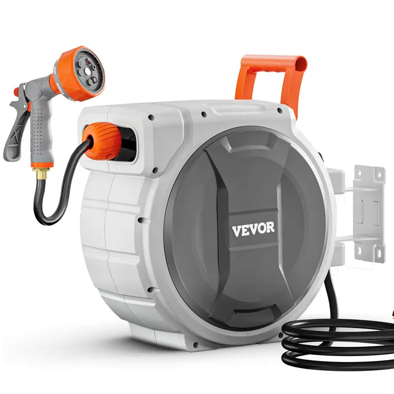 Retractable garden hose reel