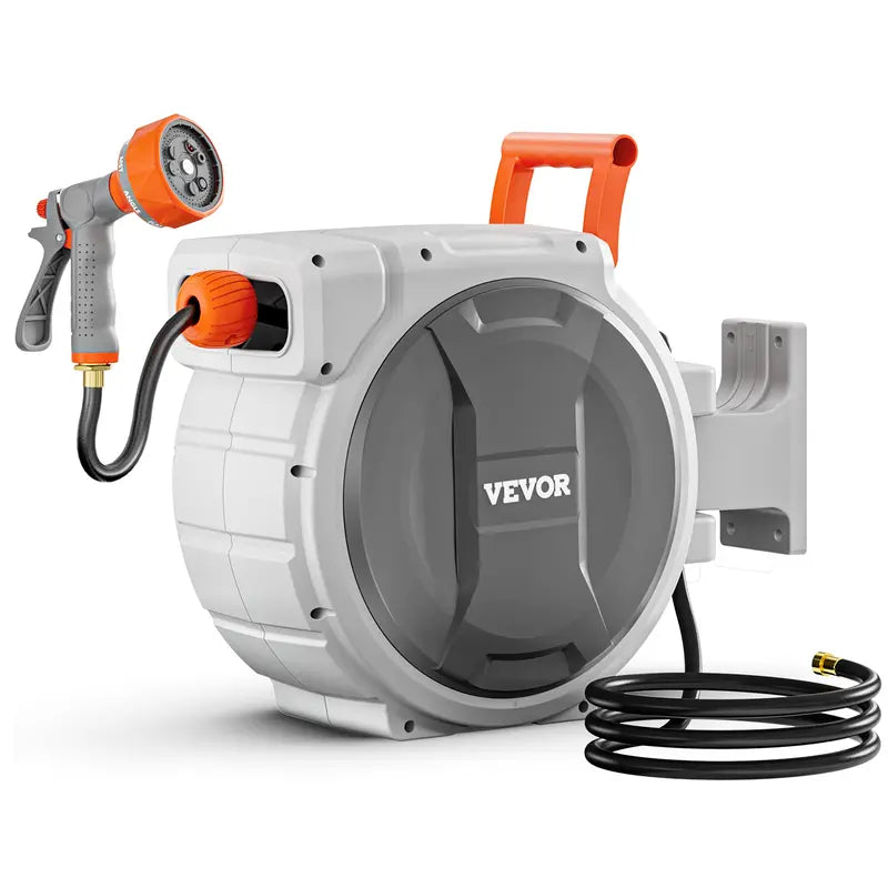 Retractable garden hose reel