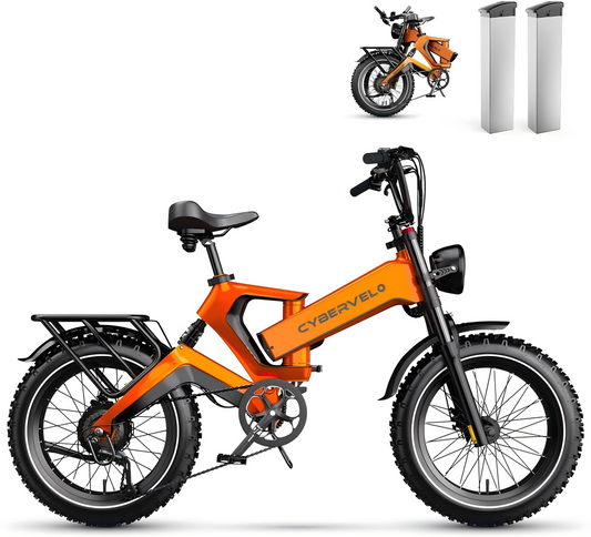 EK6 Adult Folding Electric Bike, Free Shipping! (Buy now and get two batteries free)