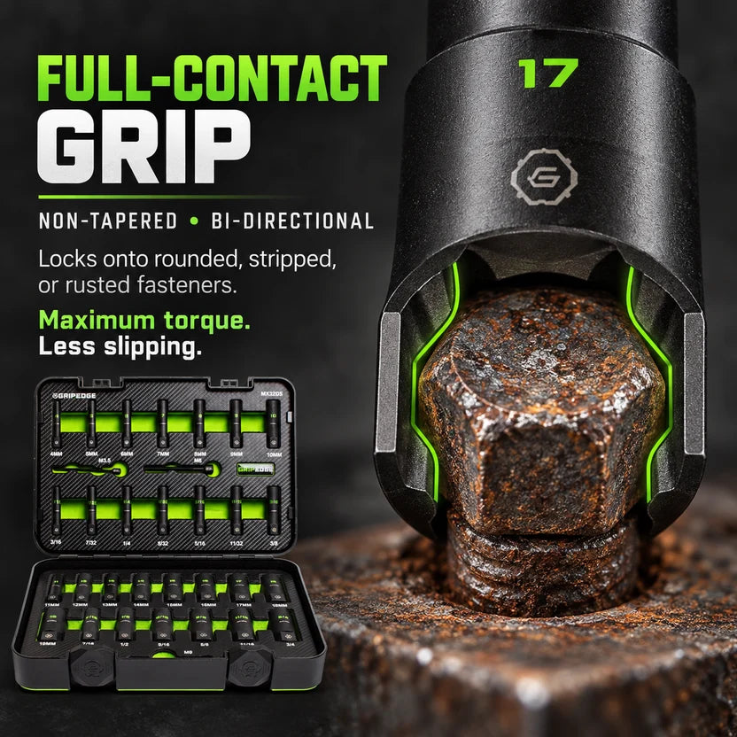 Heavy-Duty Bolt Extractor Socket Set