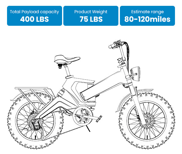 EK6 Adult Folding Electric Bike, Free Shipping! (Buy now and get two batteries free)