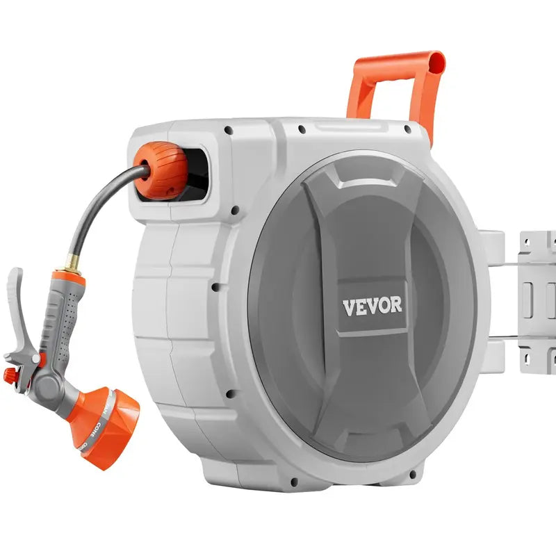 Retractable garden hose reel