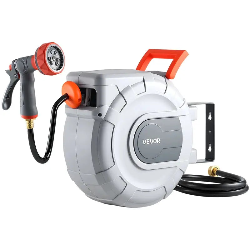 Retractable garden hose reel