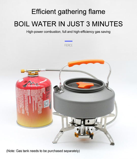 Camping Gas Burner – 5800W, Piezo Ignition, Windproof