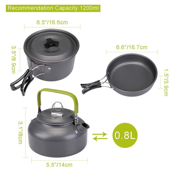 Camping Gas Burner – 5800W, Piezo Ignition, Windproof