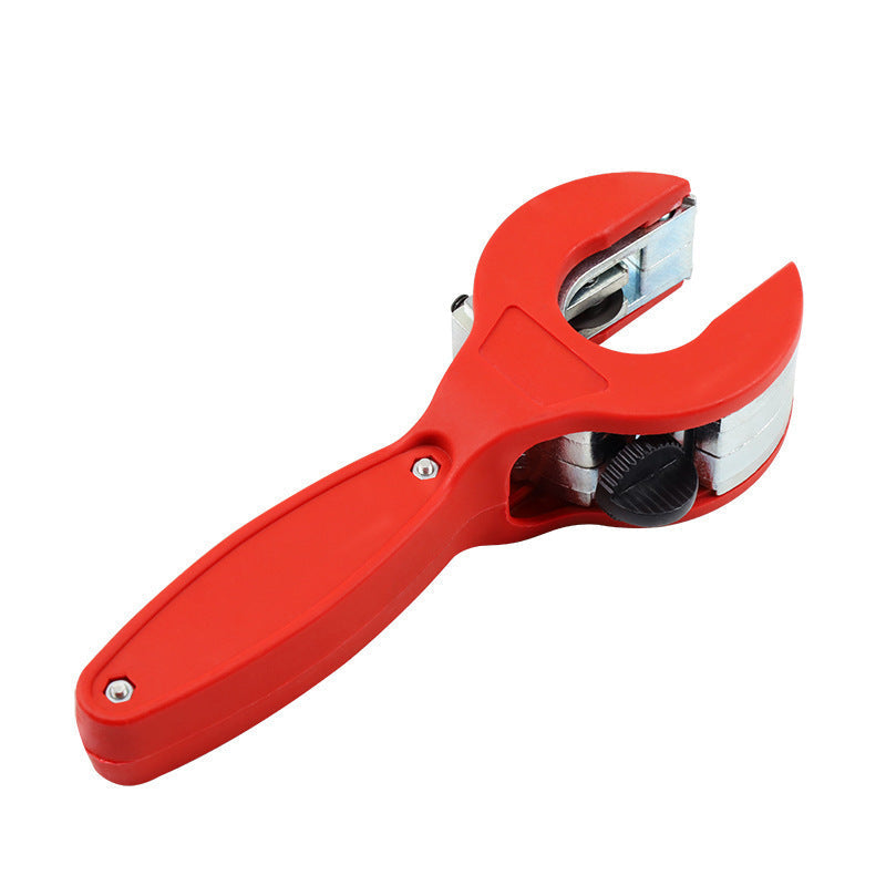 Ratchet-style pipe cutter—a one-handed, quick pipe-cutting tool