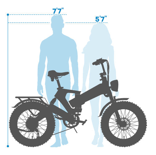 EK6 Adult Folding Electric Bike, Free Shipping! (Buy now and get two batteries free)