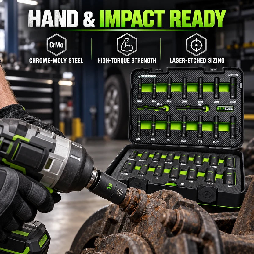 Heavy-Duty Bolt Extractor Socket Set