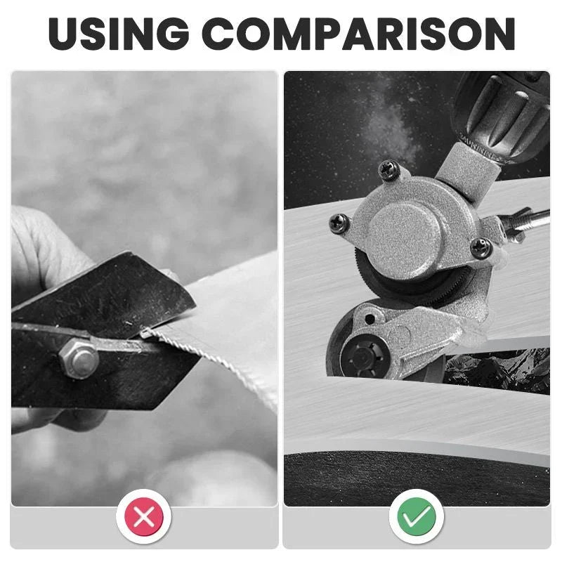 ✨ Electric Drill Sheet Metal Cutter - 3-in-1 Tool for Steel, Aluminum