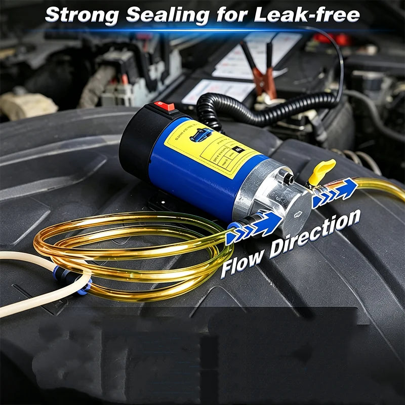 ⛽ Portable Oil Transfer Pump – Pure Copper Motor, Durable Build & Compact Design – For Engine Oil & Fluids 🚗