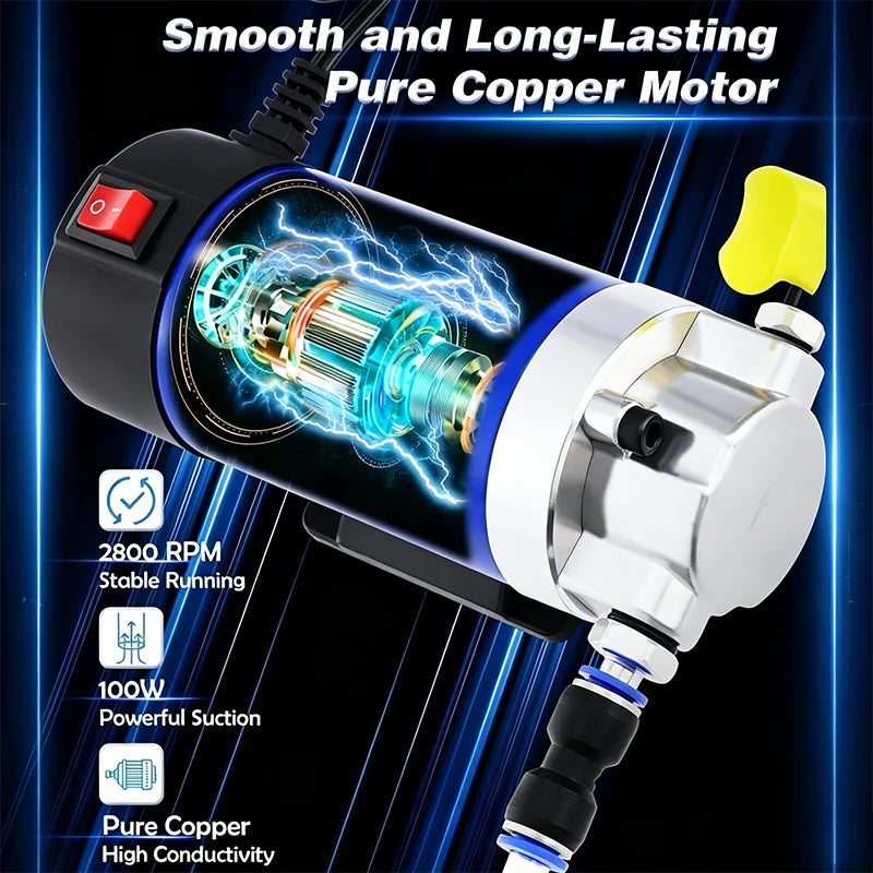 ⛽ Portable Oil Transfer Pump – Pure Copper Motor, Durable Build & Compact Design – For Engine Oil & Fluids 🚗