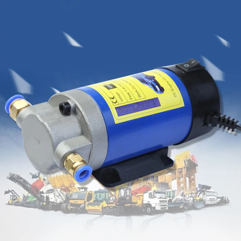 ⛽ Portable Oil Transfer Pump – Pure Copper Motor, Durable Build & Compact Design – For Engine Oil & Fluids 🚗