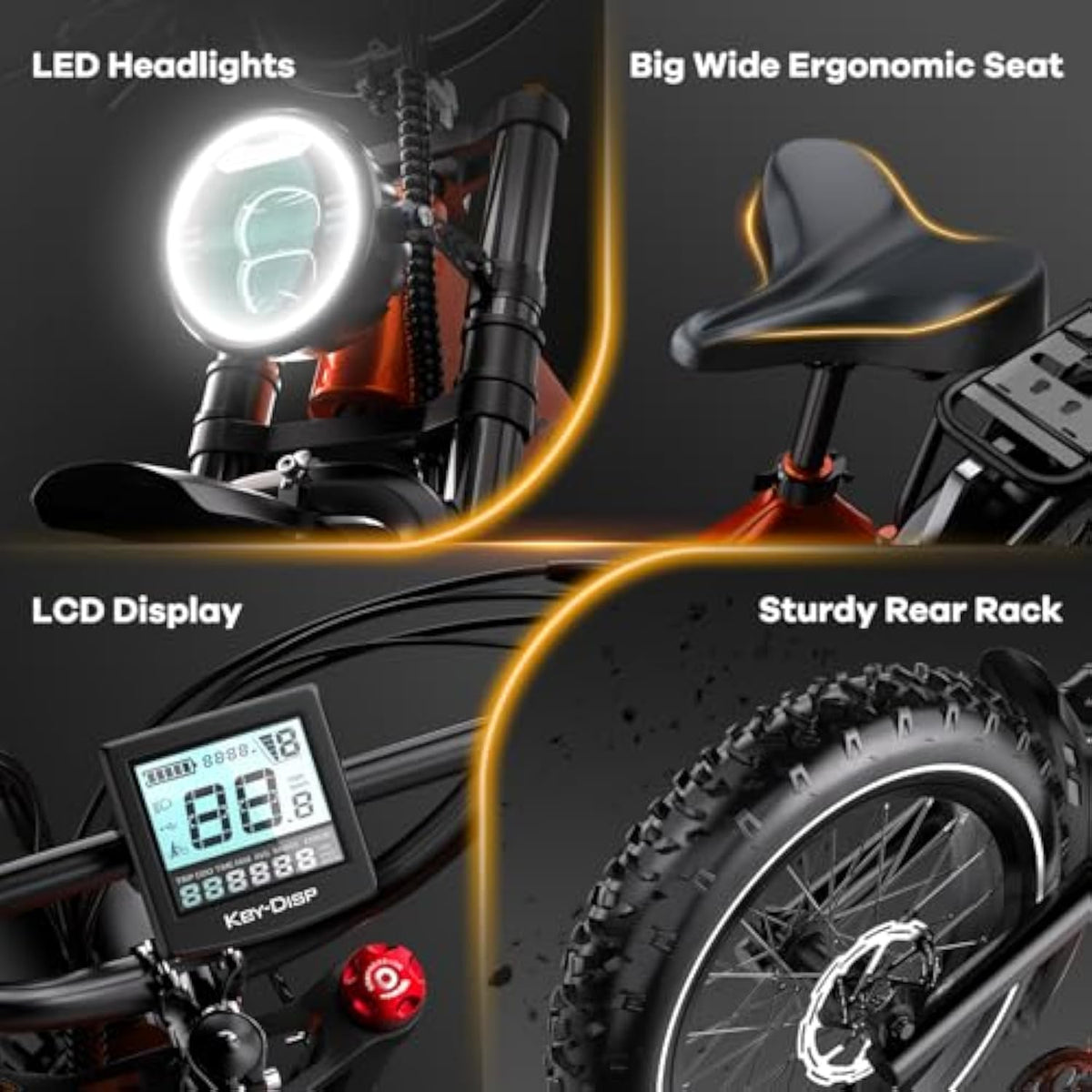 EK6 Adult Folding Electric Bike, Free Shipping! (Buy now and get two batteries free)